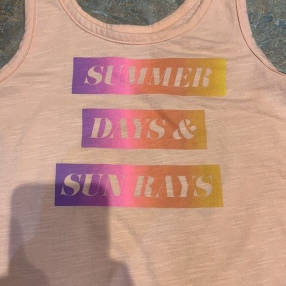 Cat & Jack Summer Days & Sun Rays Tank Top - Picture 2 of 3